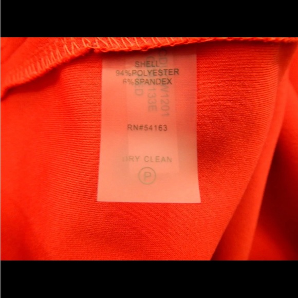 Calvin Klein 3/4 Bell Sleeve Boat Neck Sheath Dress Red Size 10 - Picture 7 of 10